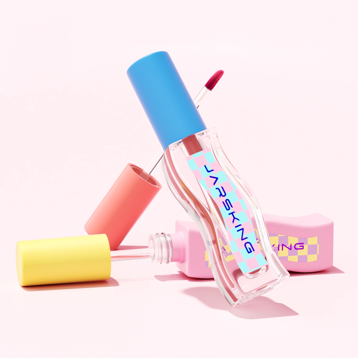 Ergonomic lip gloss containers