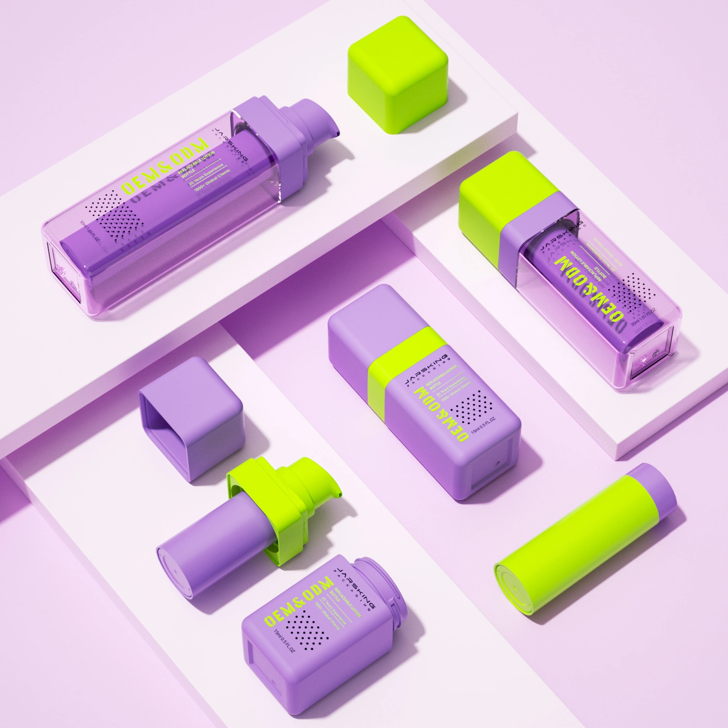 glass and plastic airless packaging