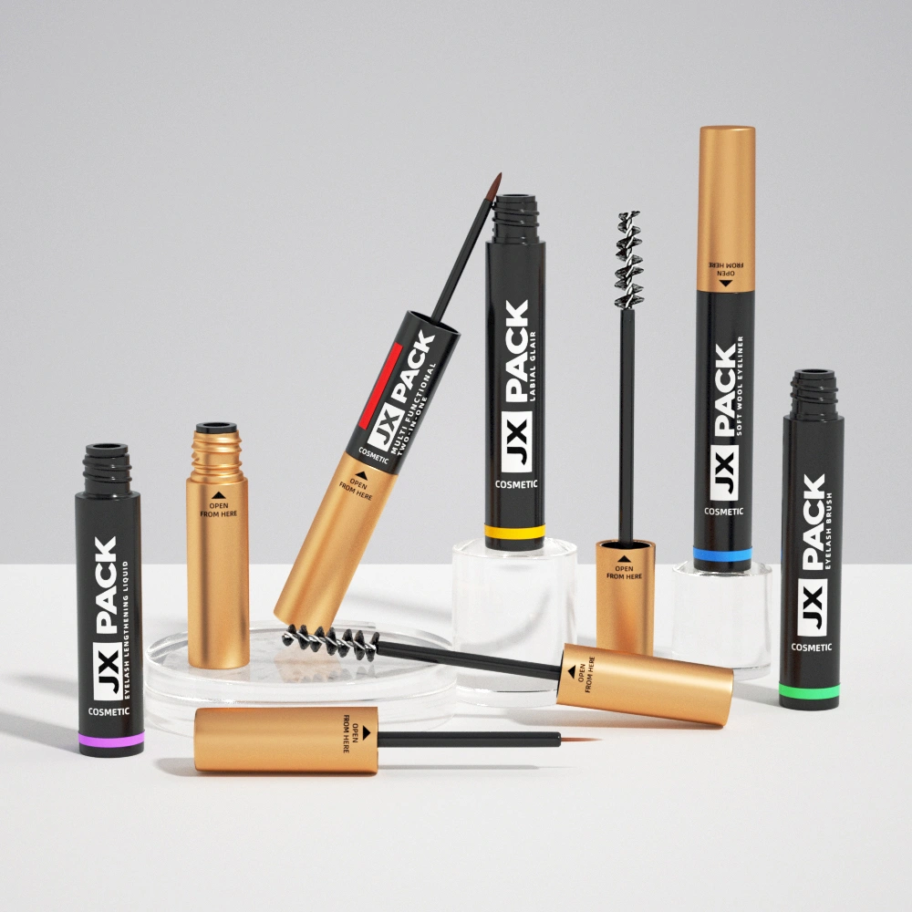 mascara in a gold tube