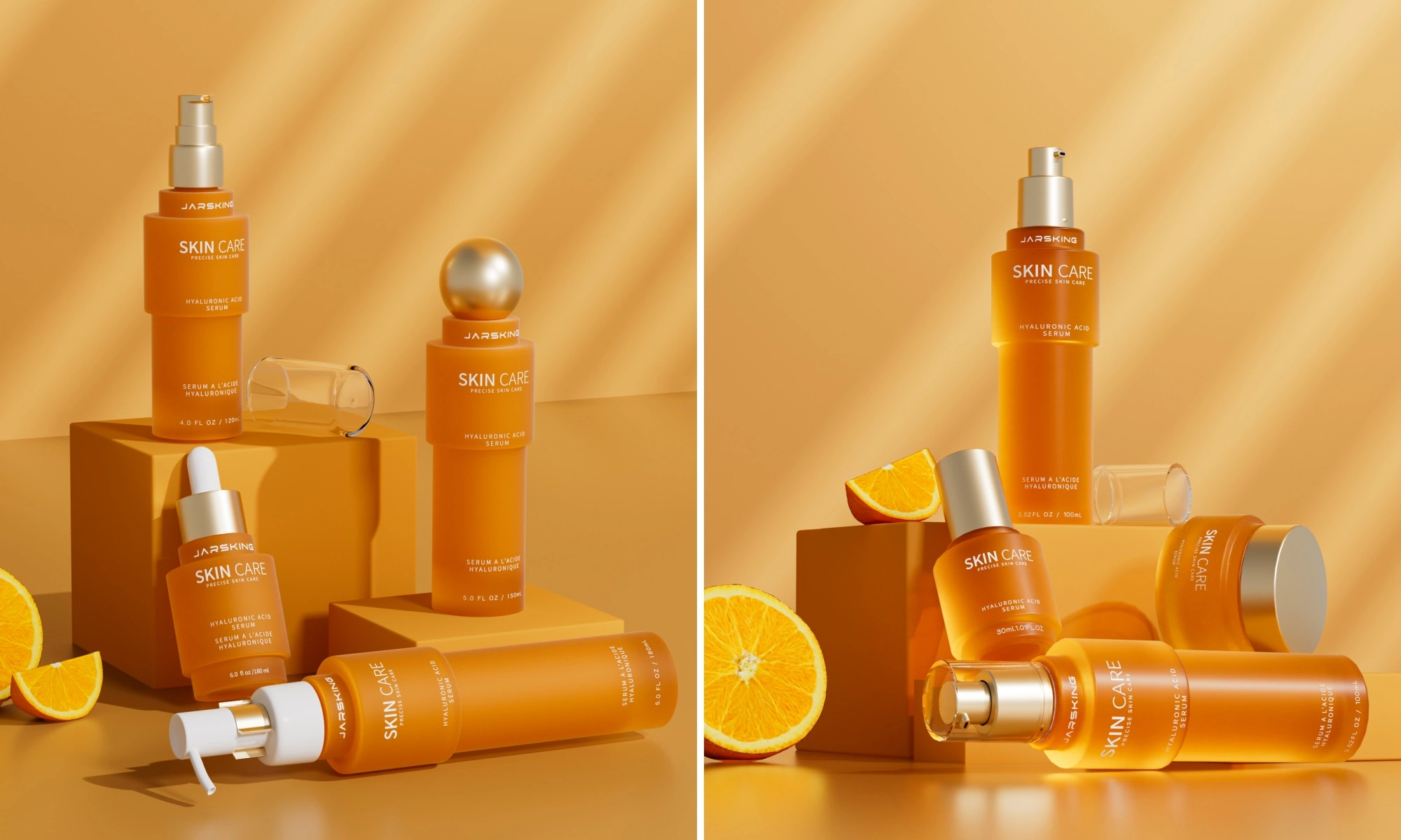 One design, two materials(Plastis & Glass)