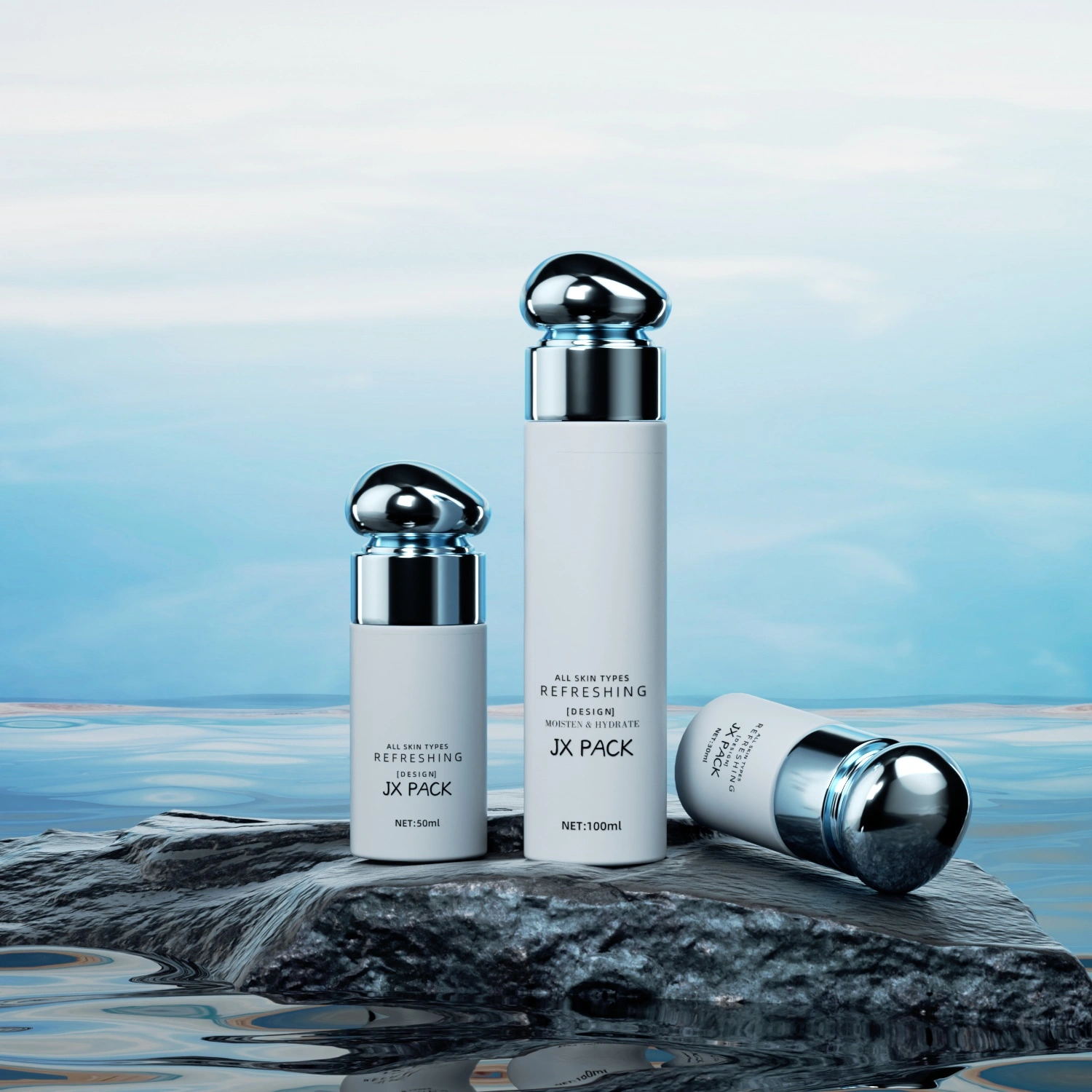 Silver electroplated cosmetic caps