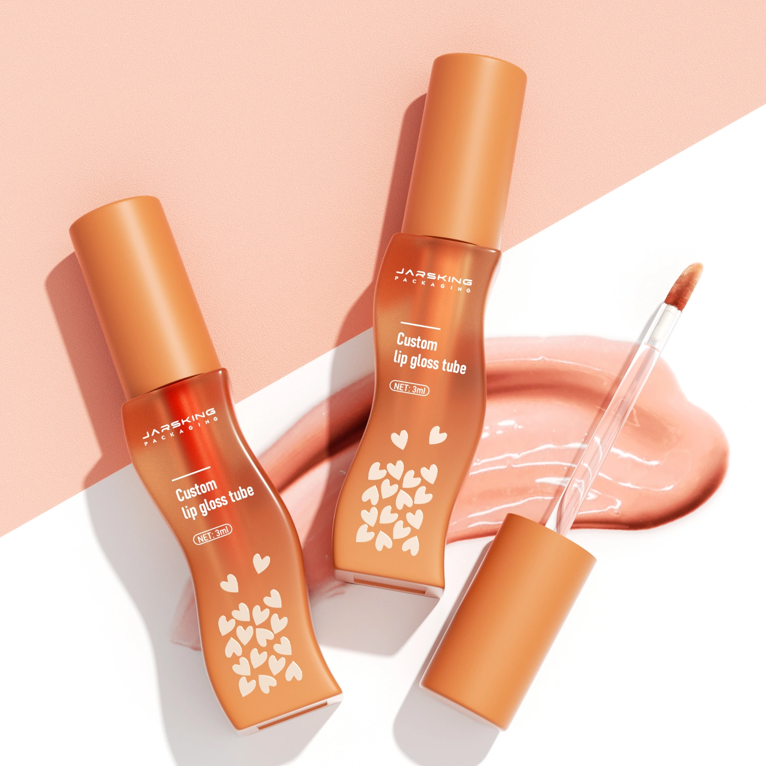 Unique shape lip oil packaging