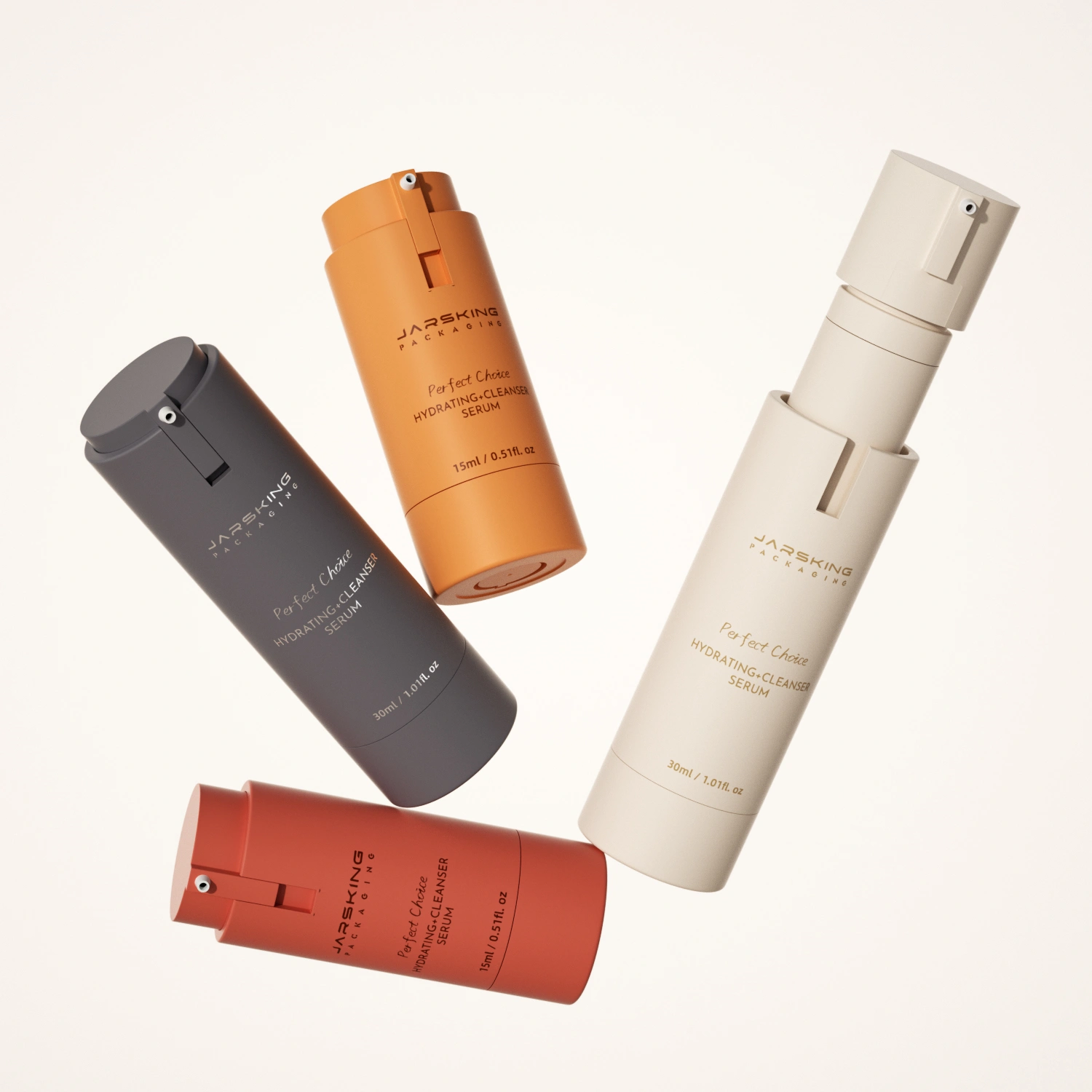 Airless bottle with replaceable cartridge