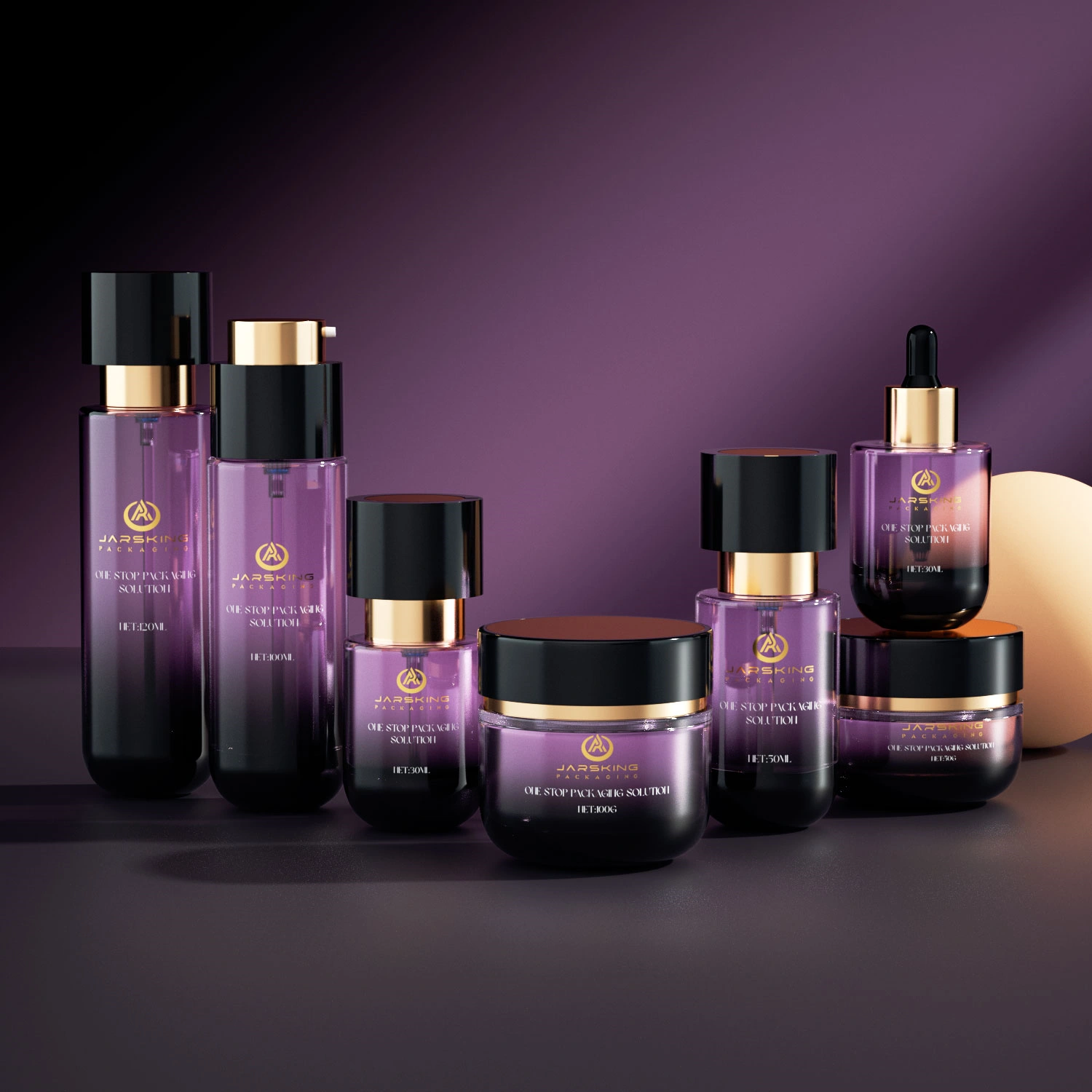 different luxury cosmetic packaging