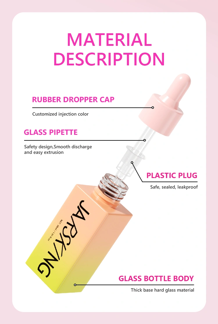 Glass bottle for barrier repair serum