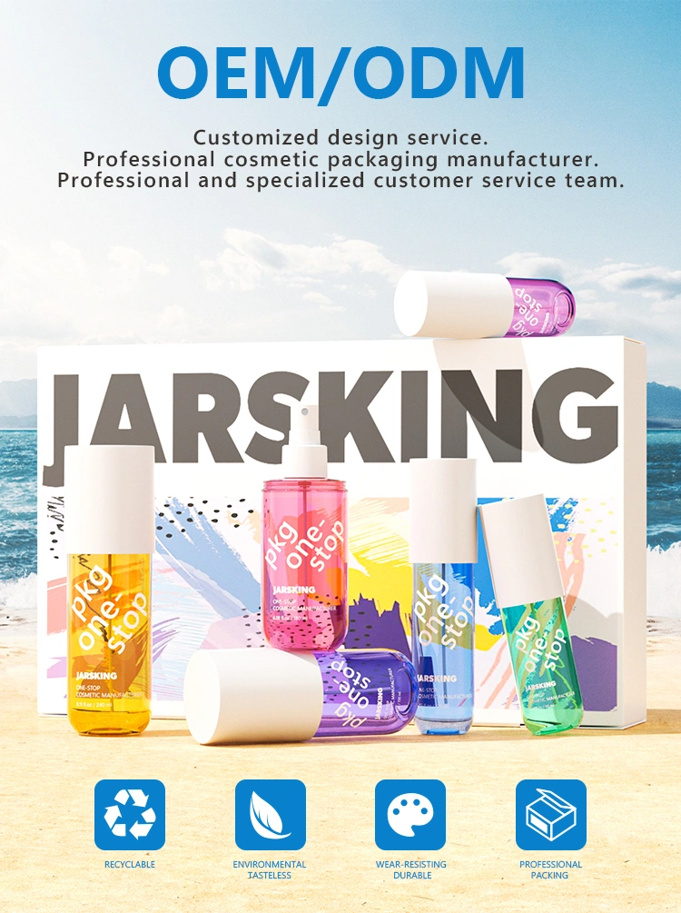 Minimalist body spray packaging