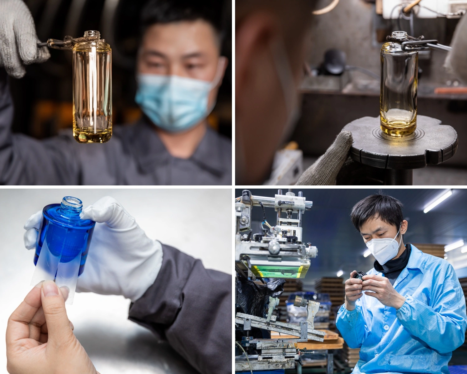 The backend team performs quality control checks by sampling each batch of products