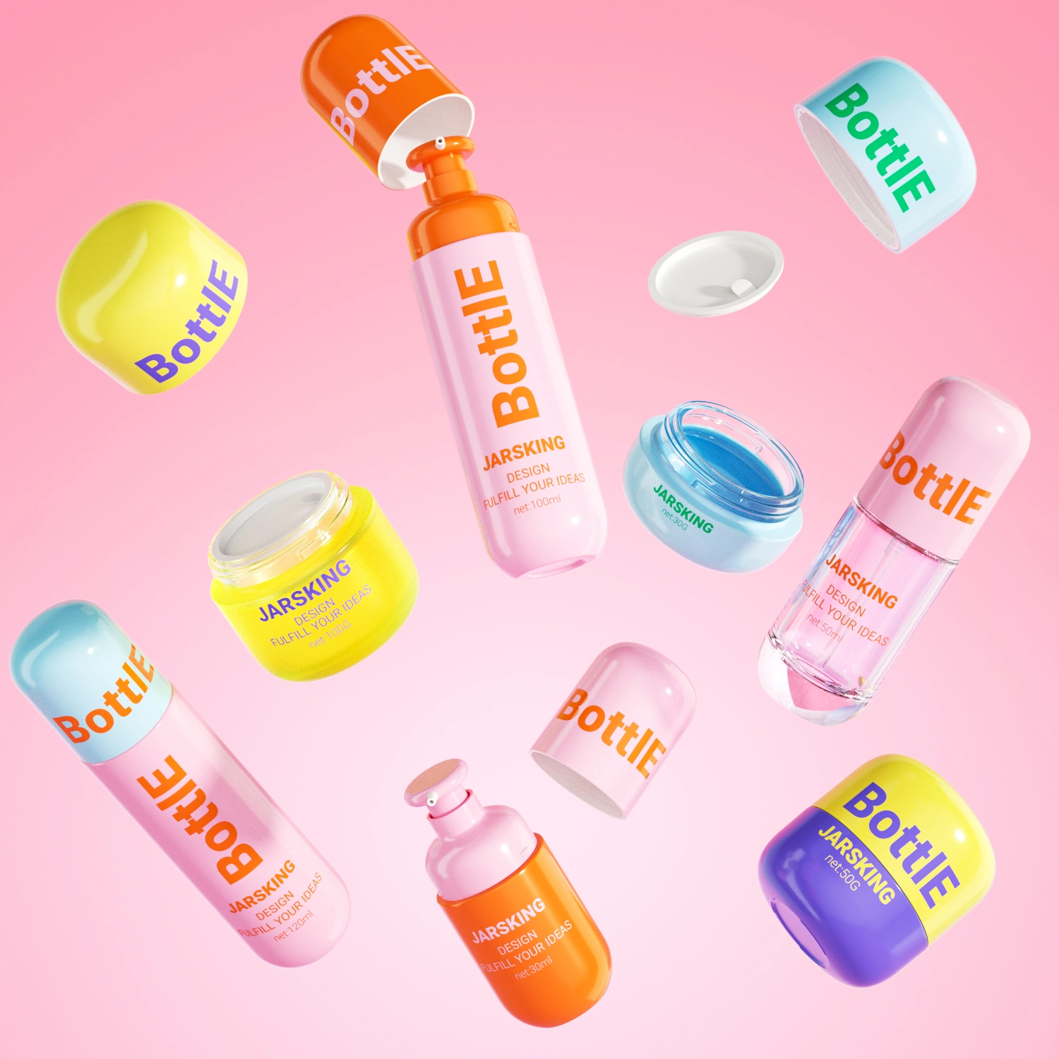 Fully customizable beauty packaging