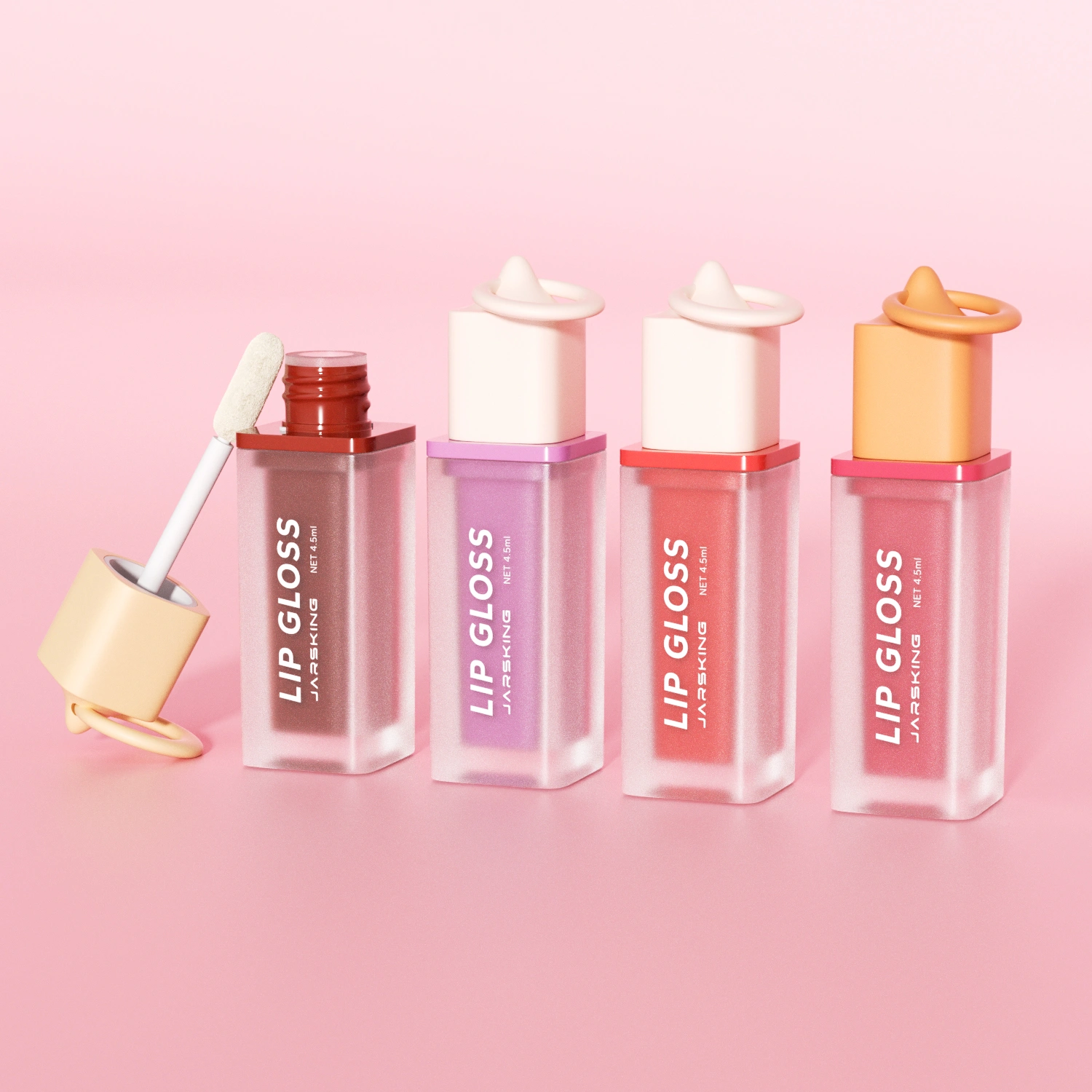 Mini keychain lip gloss tubes