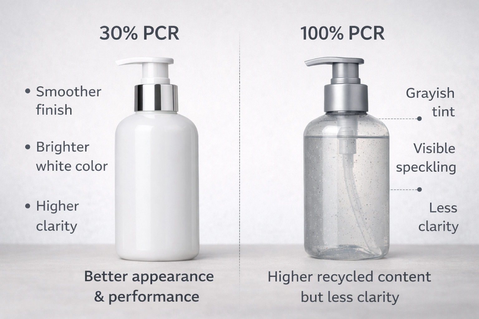 The differences between different PCR concentrations.