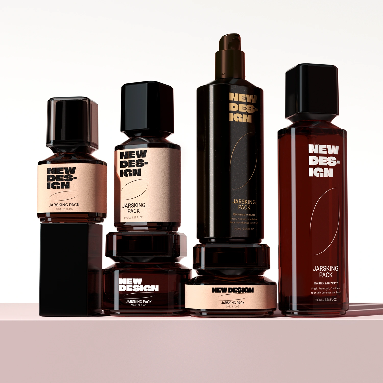 Color-customizable cosmetic jars