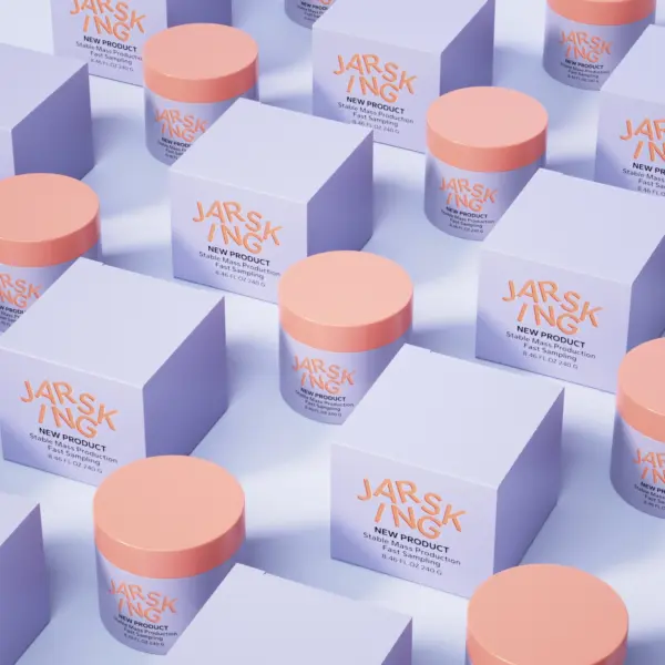 Custom color refillable jar