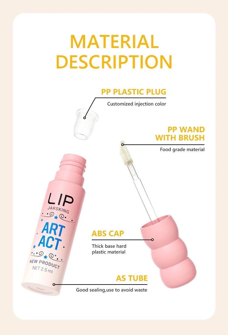 Food-grade lip gloss wands