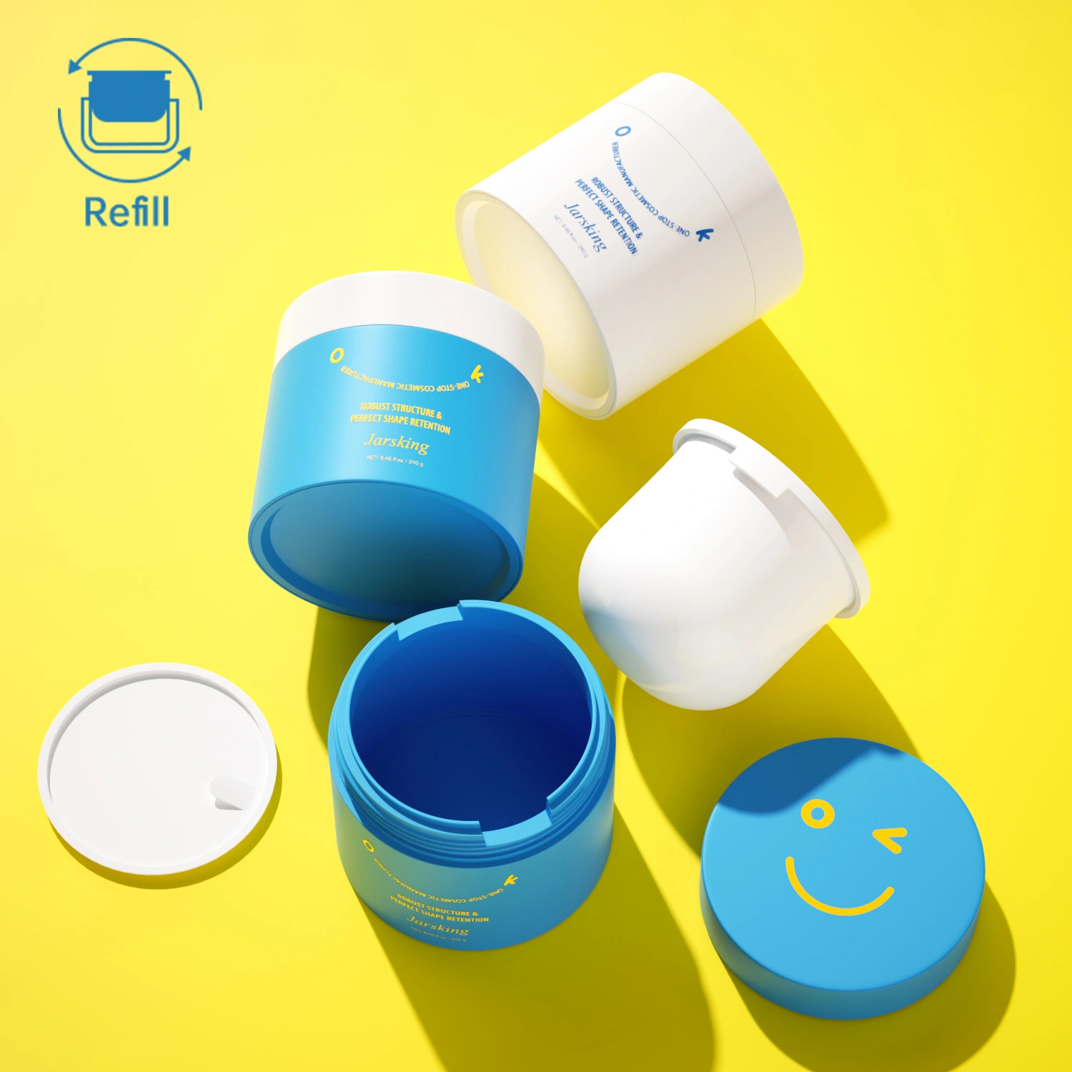 Jar with replaceable inner pod