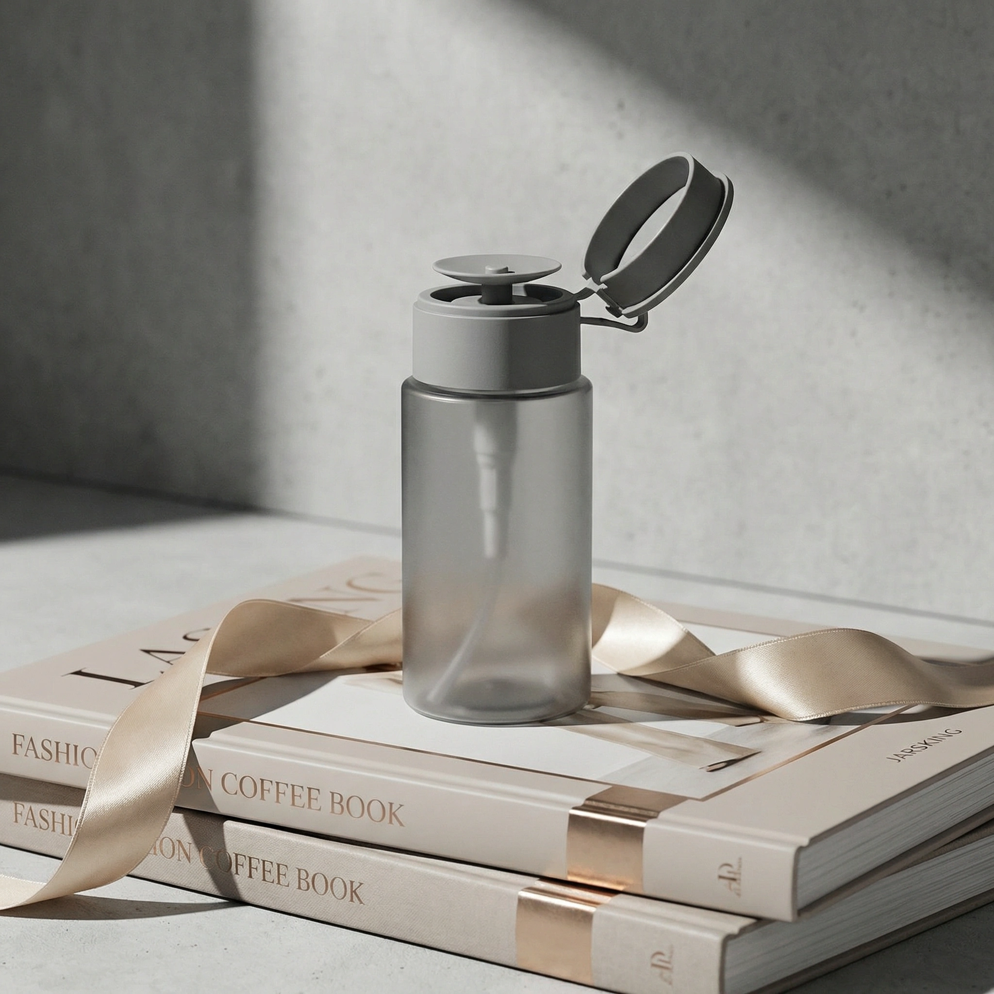 Push-down pump dispenser bottle