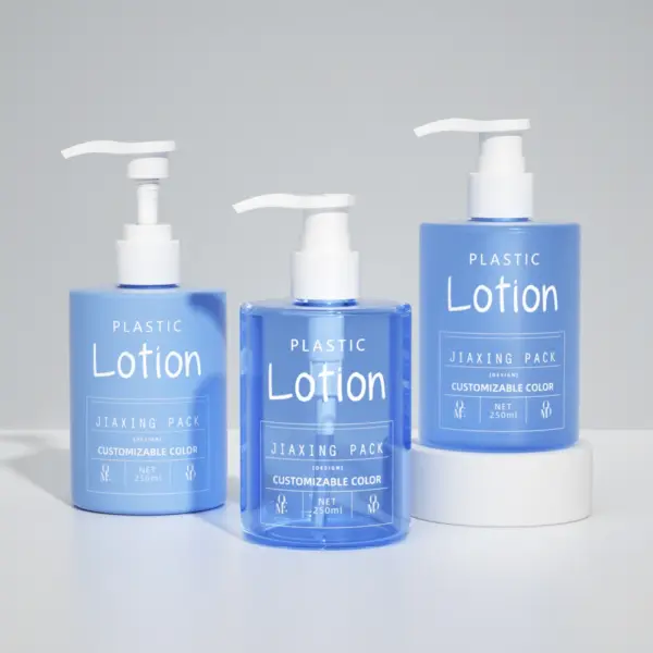 Minimalist Custom Color PET Shampoo Round Bottle