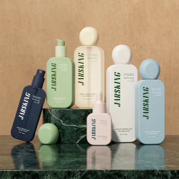 Cohesive skincare family packaging