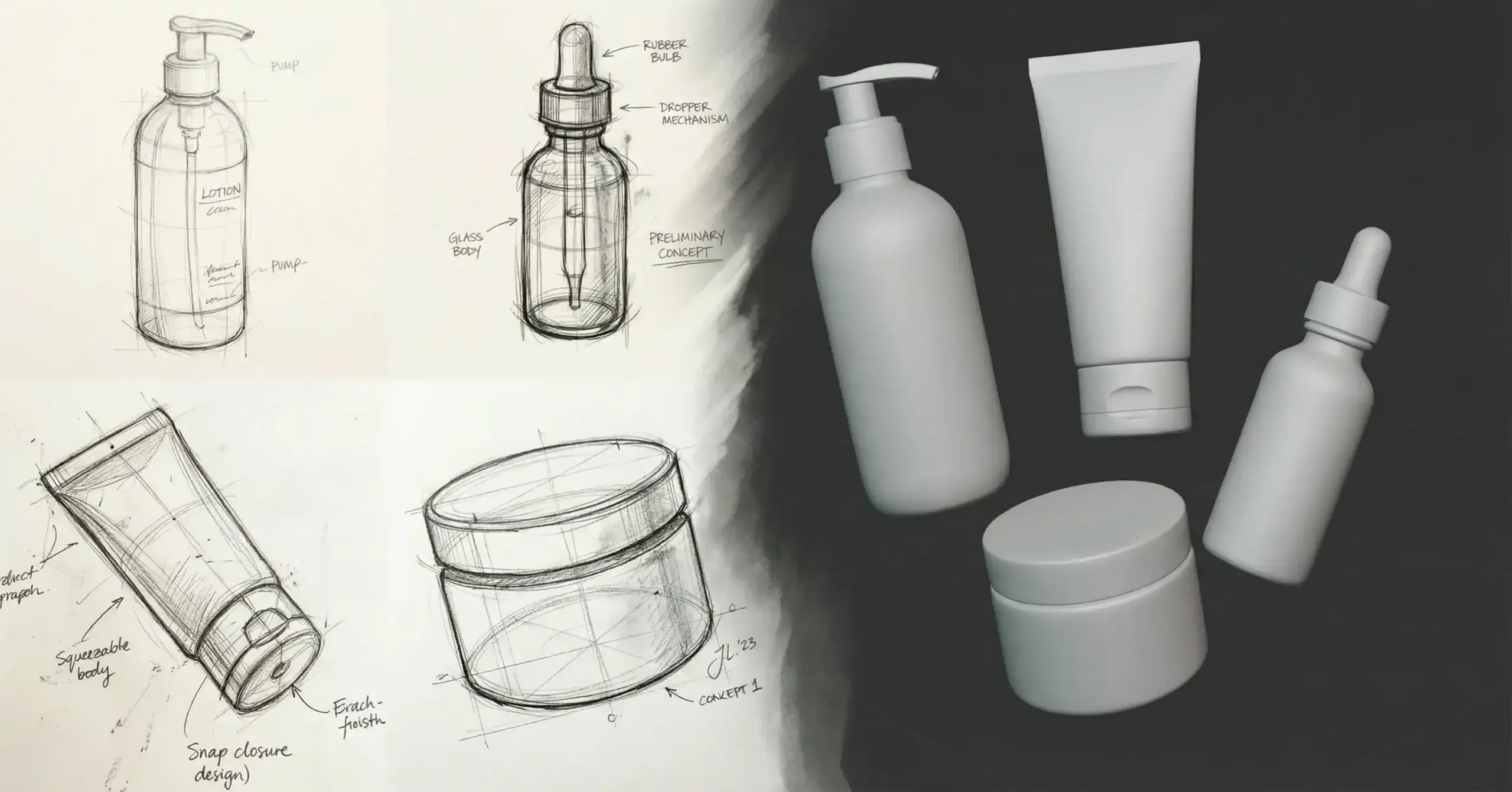 FROM SKETCH TO 3D MODEL