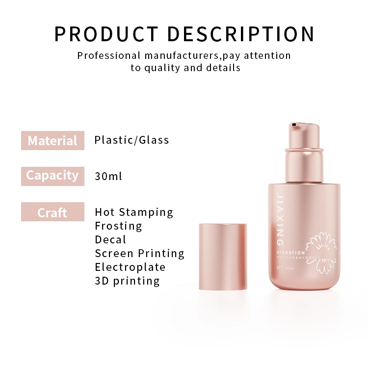 OEM custom finish glass bottles