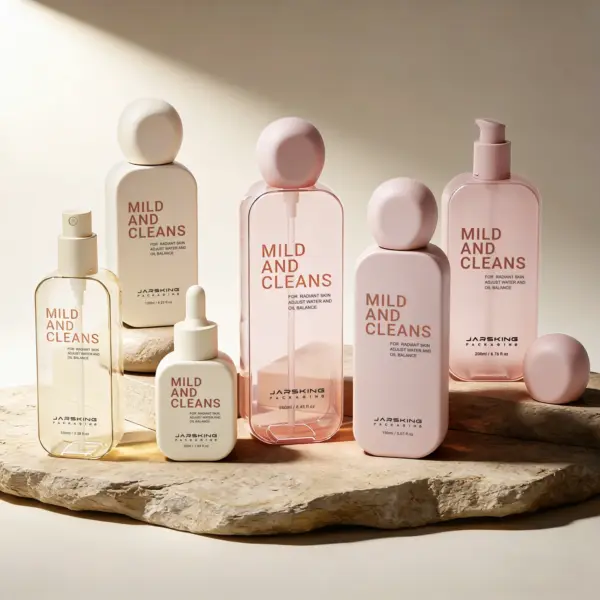 Versatile plastic skincare bottle
