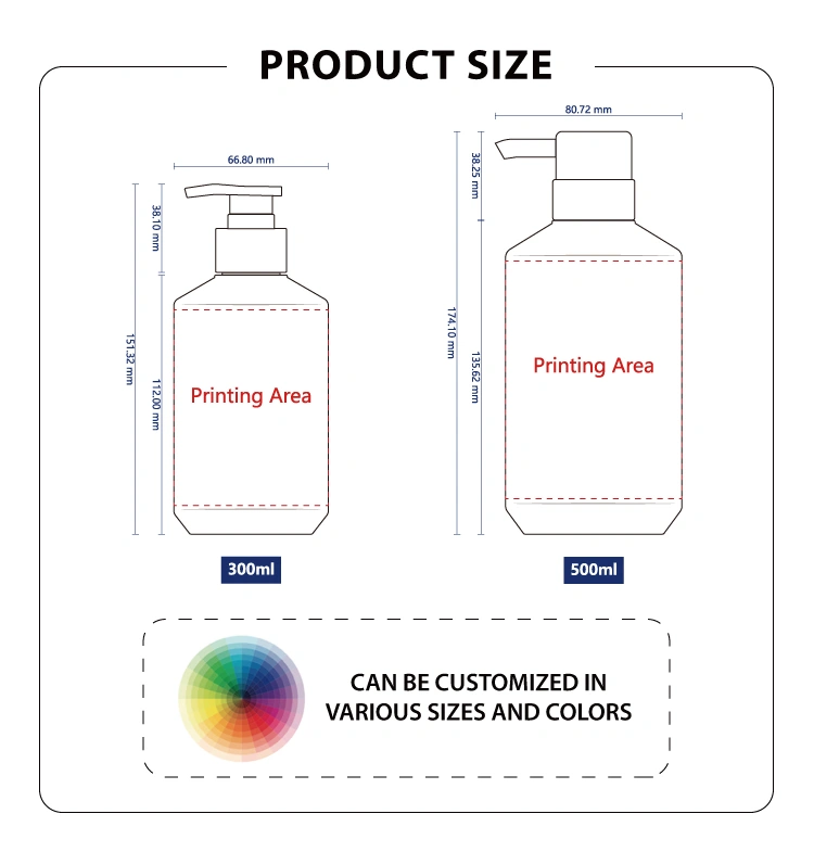 300ml plastic bottle with custom logo