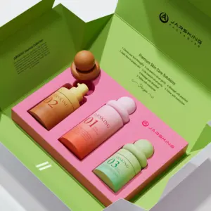 Cosmetic packaging with window box