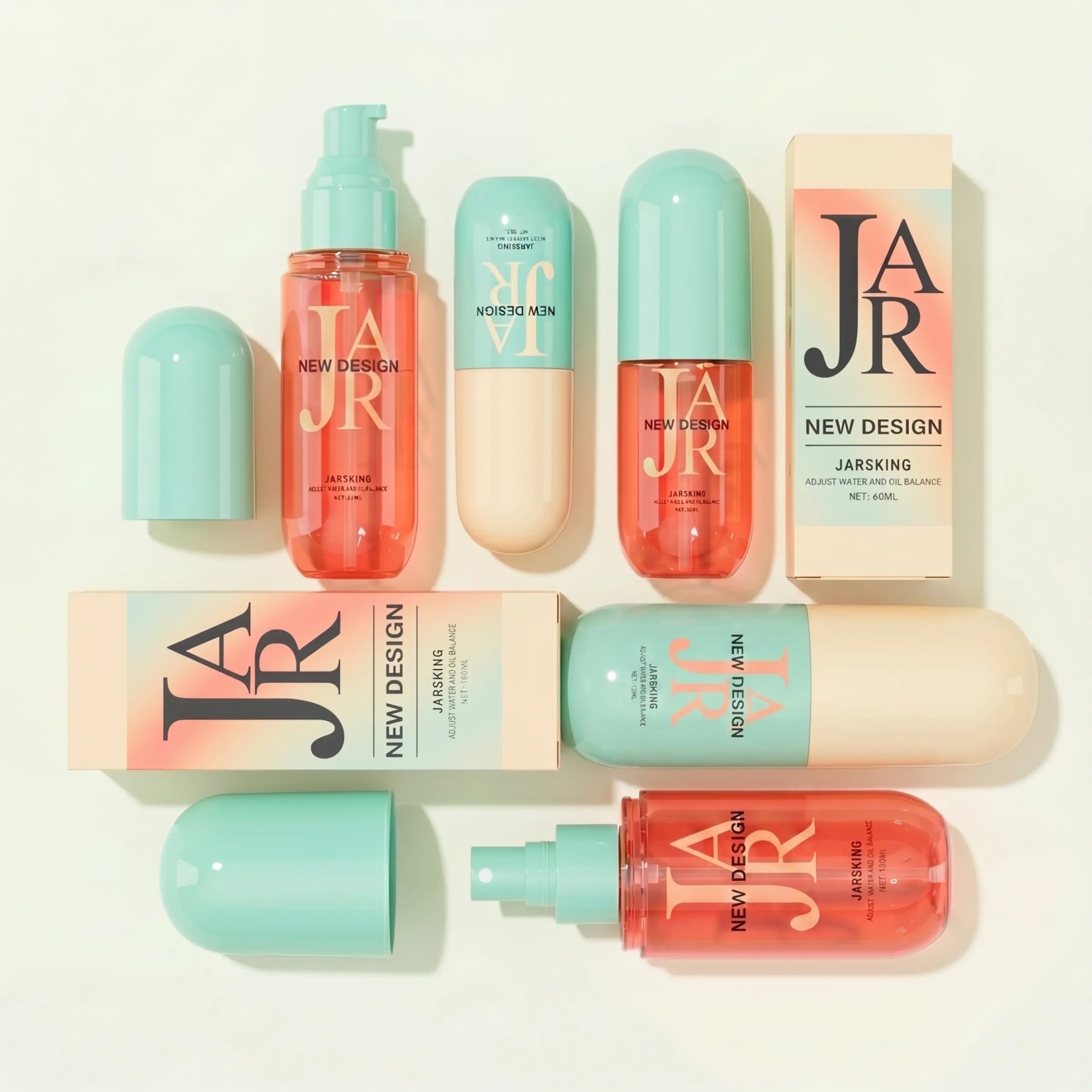 Custom color plastic pump bottles
