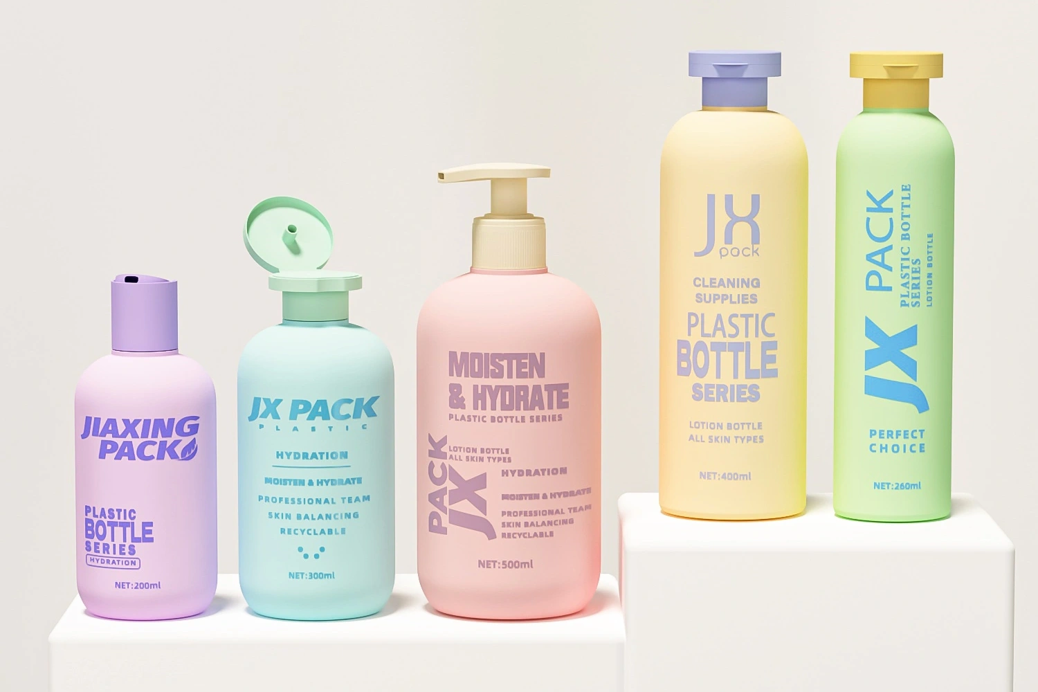 HDPE shampoo bottle