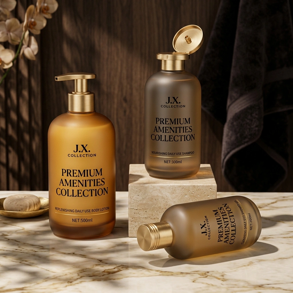Luxe & Weighted shampoo packaging