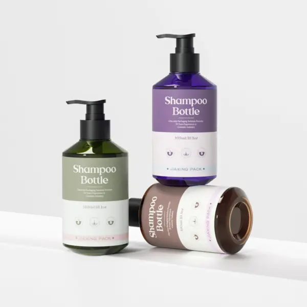 Minimalist hair care packaging