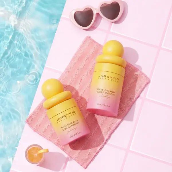 Pastel color cosmetic bottle supplier