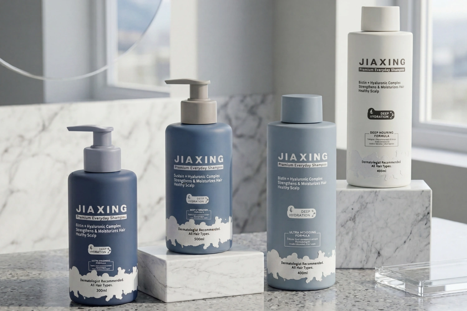 PET shampoo packaging