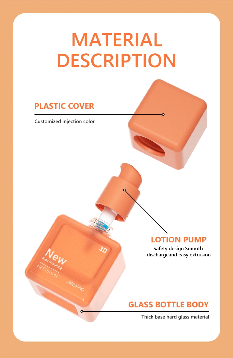 Private label square lotion bottle