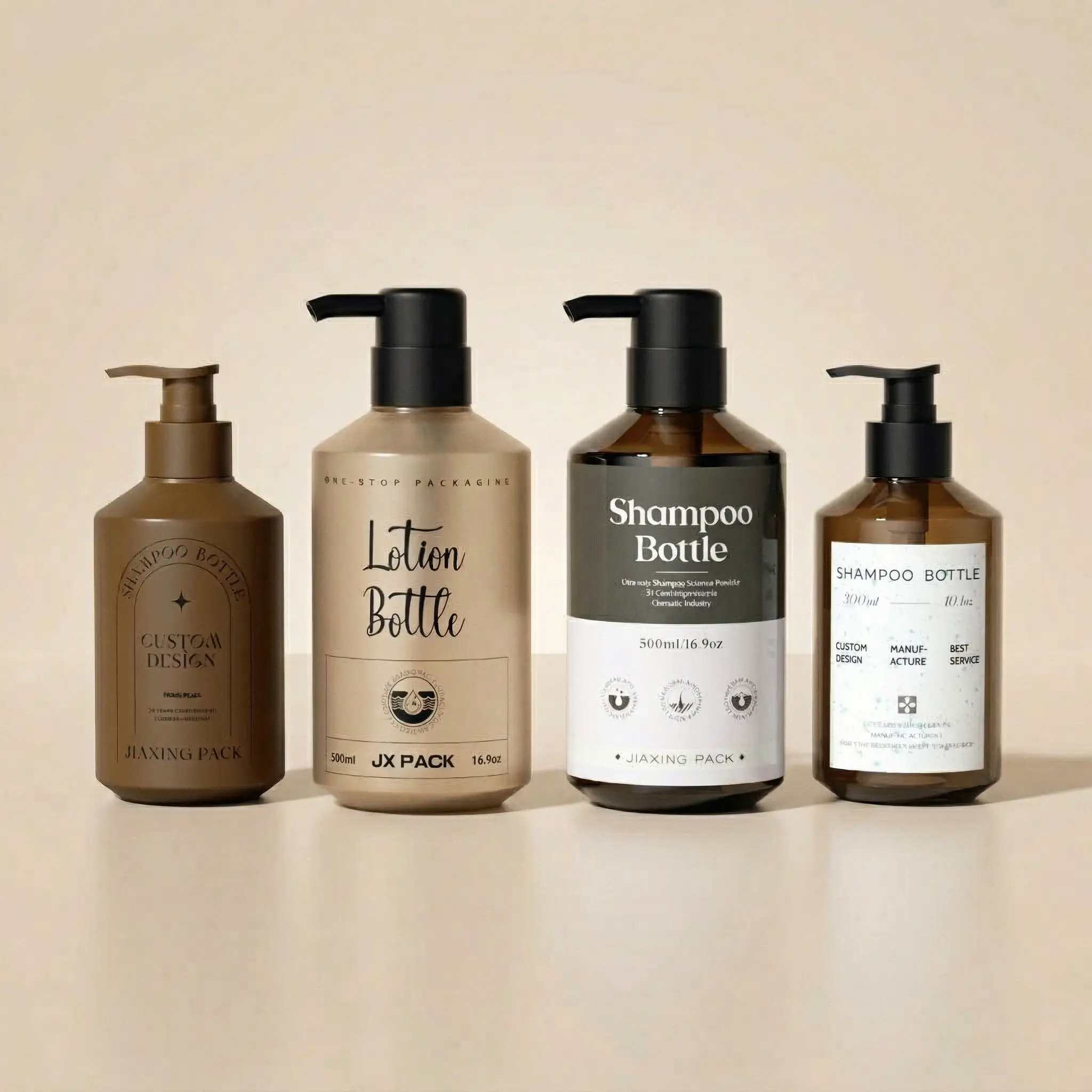 Slant shoulder plastic bottle