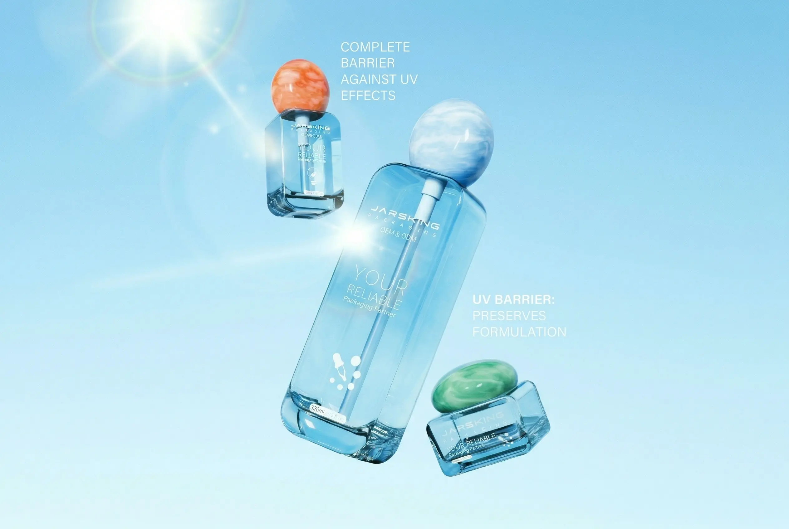 The Othilapak Anti-UV Painting Flat Round Bottle Series