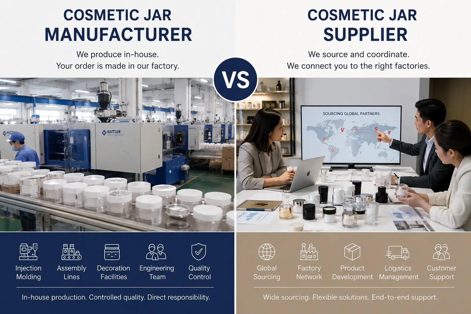 compare manufacturer and supplier