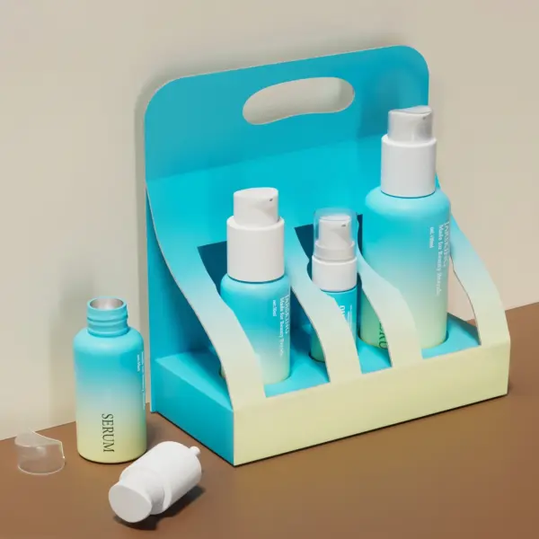 Custom gradient cosmetic bottle