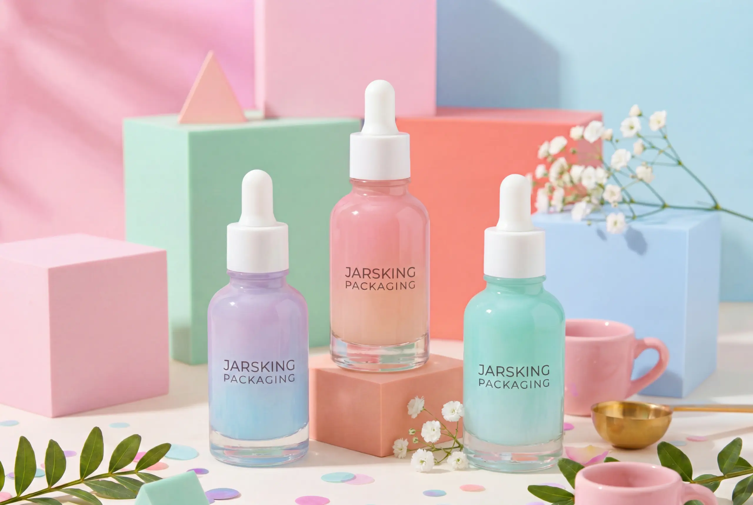 K-Beauty style serum bottle