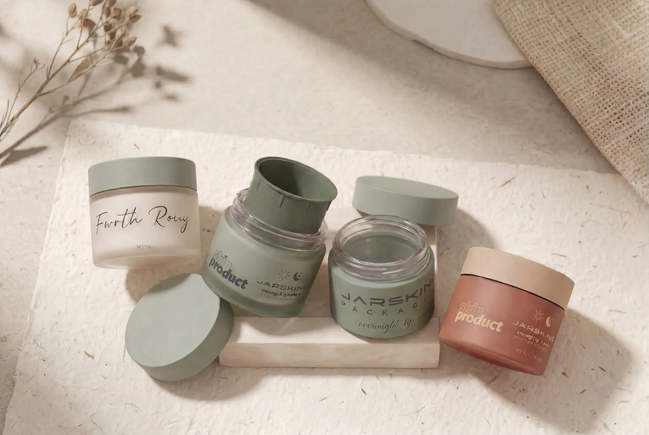 Sustainable Cosmetic Jar Packaging