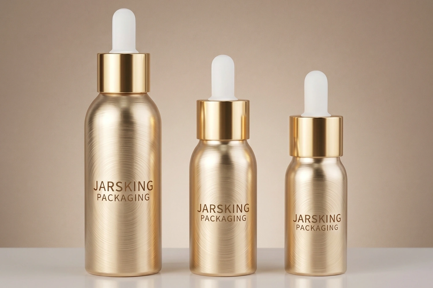 Aluminum dropper bottles