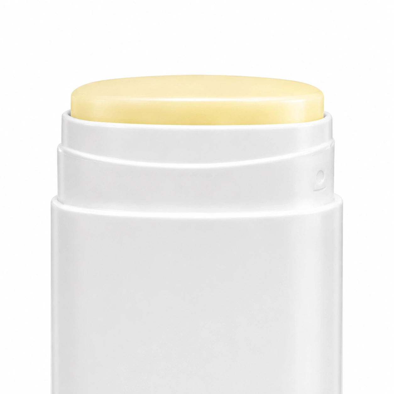Cosmetic stick packaging with maximum product evacuation design