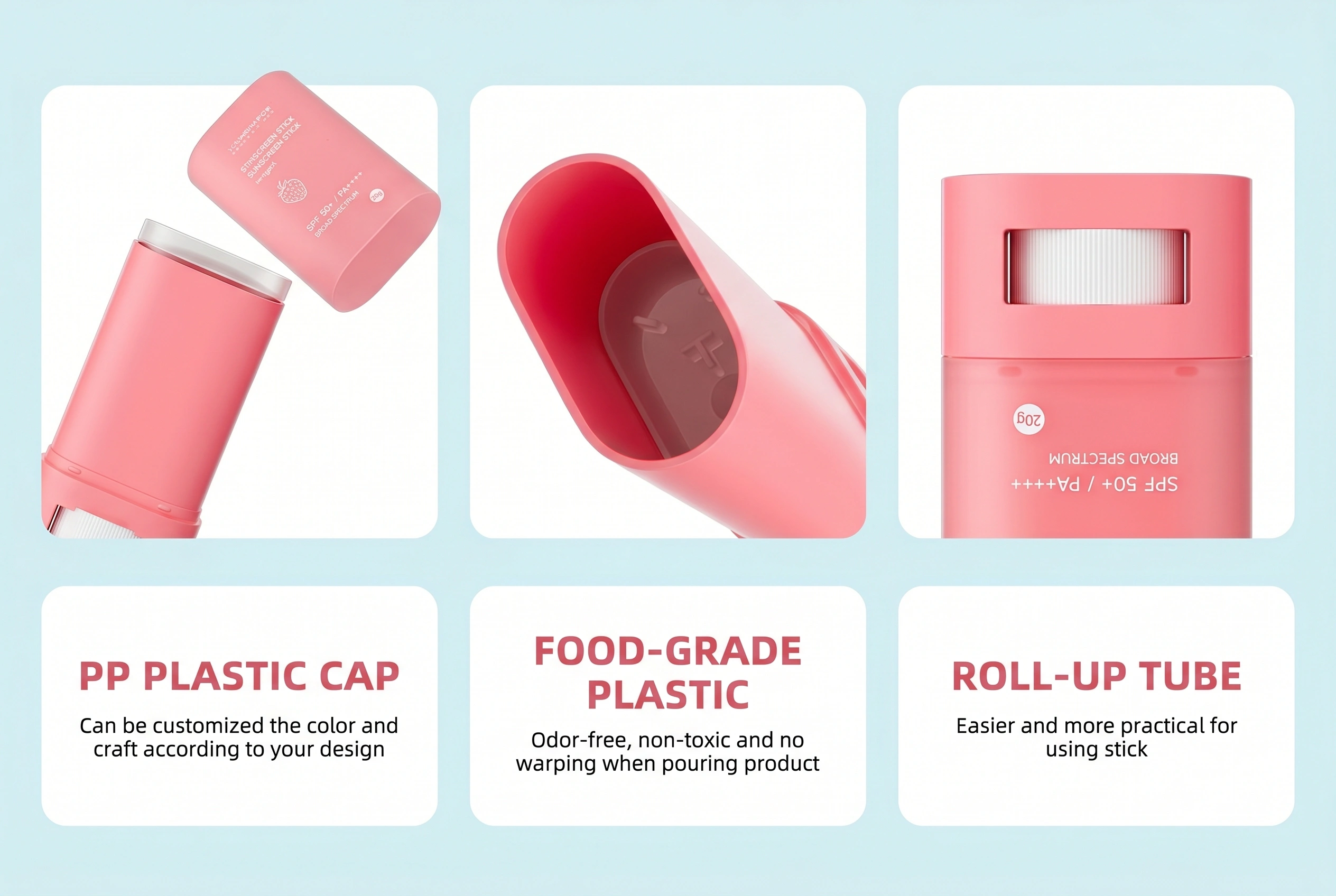manufacturing stick containers