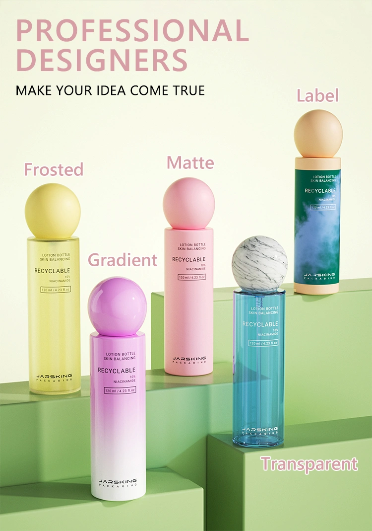 custom color cosmetic bottle