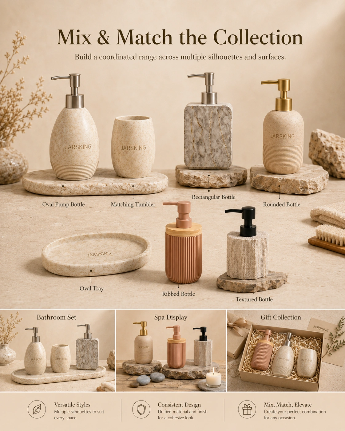 Luxury cement bathroom accessories