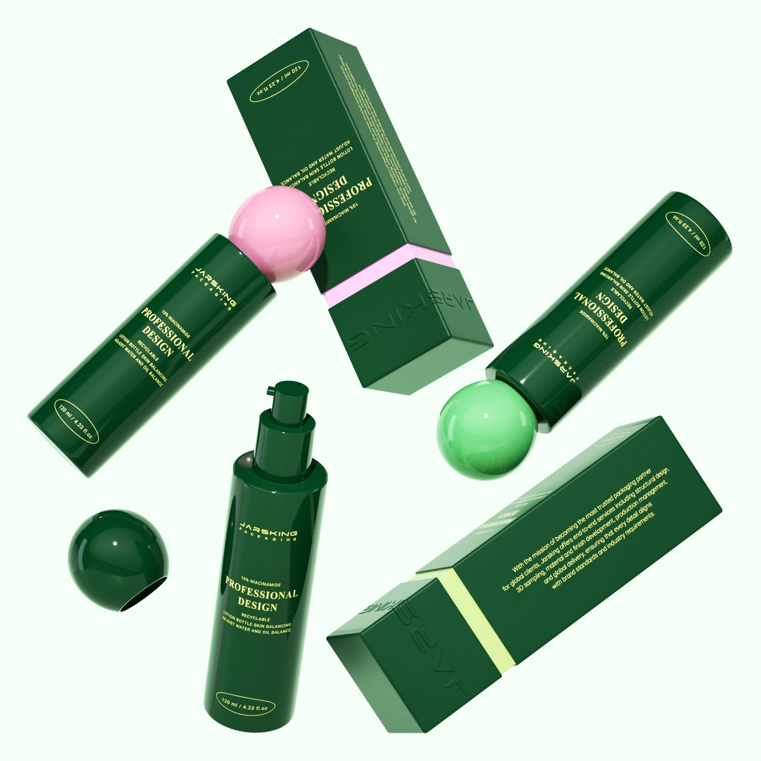 recyclable PET lotion bottle