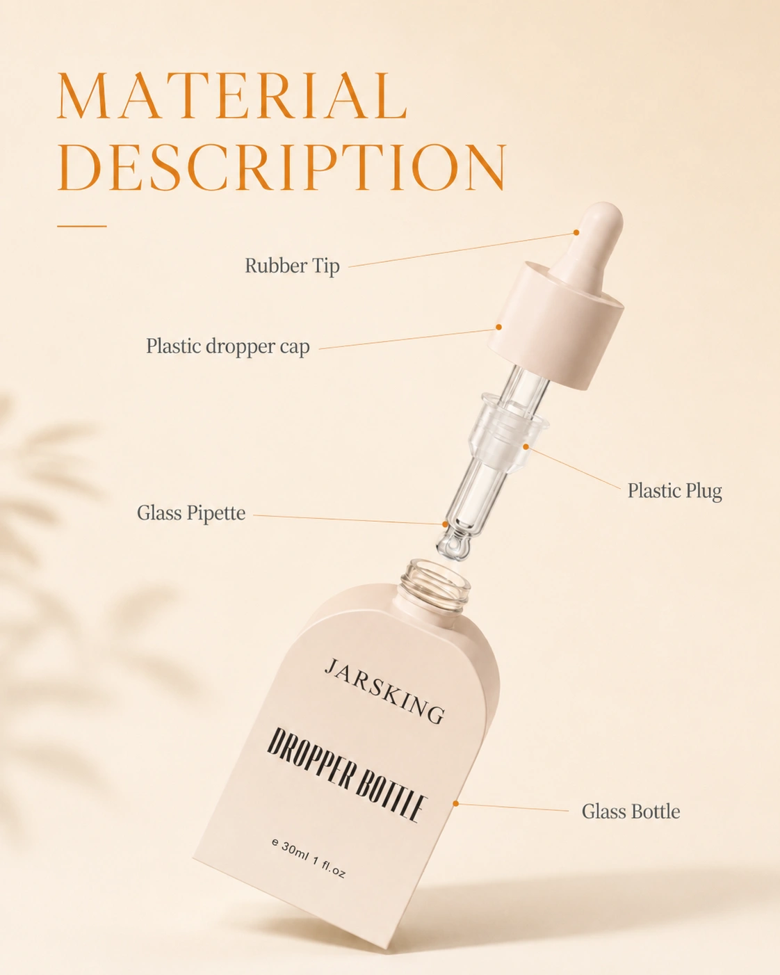 square body dropper bottle