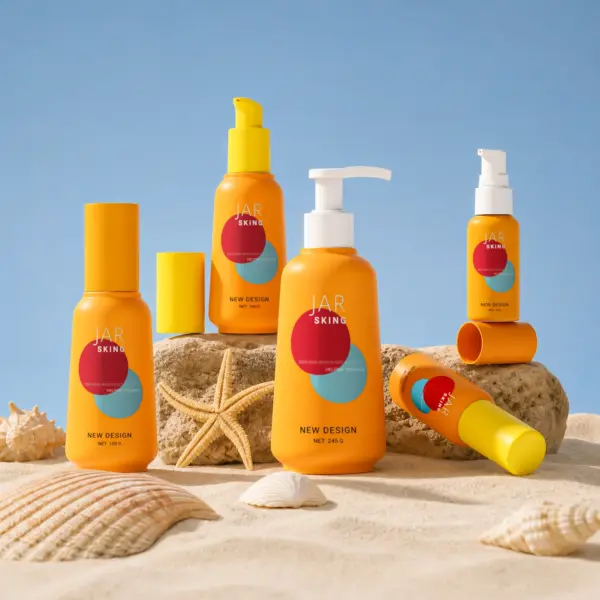body care bottle set packaging