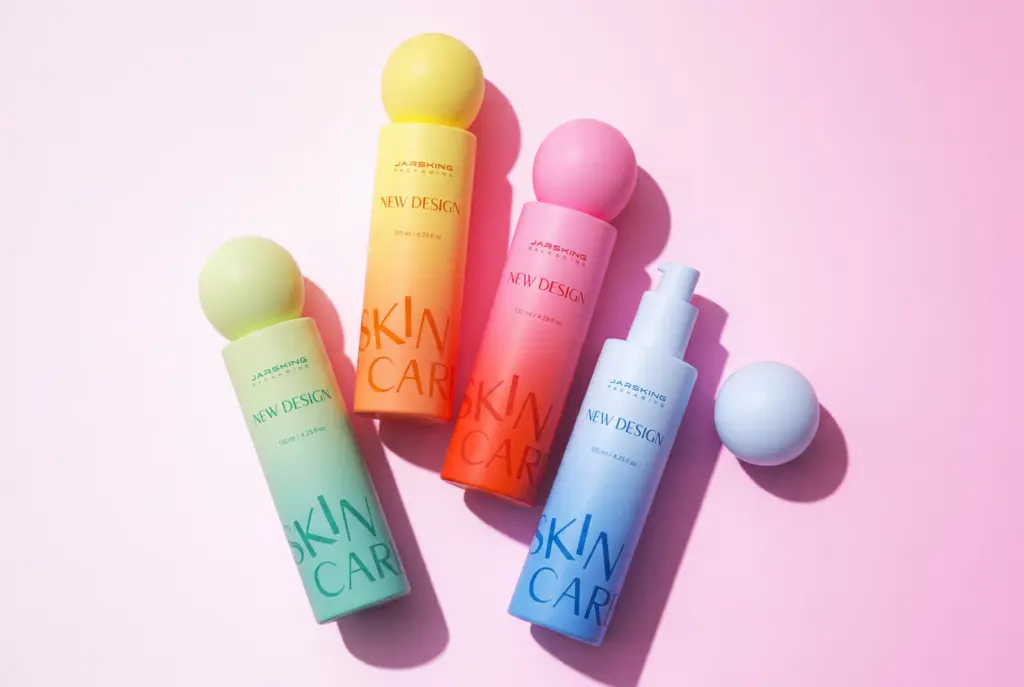 Colorful private label body care tube packaging with unified bottle design