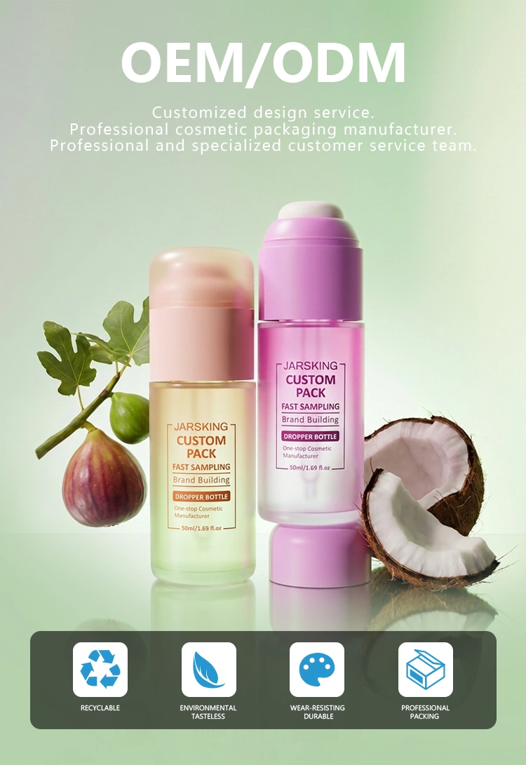 press pump bottle for peptide serum packaging