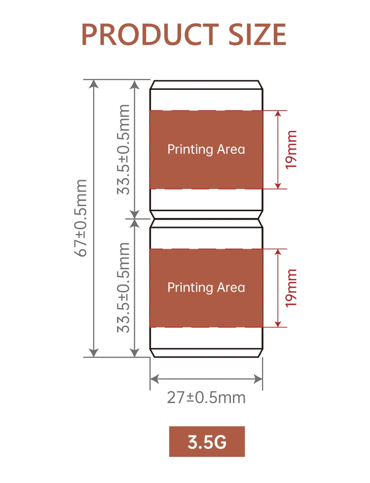 Travel-size SPF stick packaging